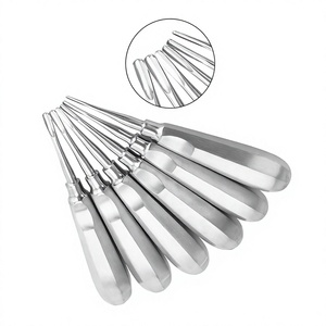 Producto Dental: 12 Herramientas Dentales de Diferentes Puntas, Instrumento Quirúrgico de Acero Inoxidable Plateado y 12 Bolsas con Cierre - Product Image 1