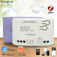 Interrupteur relais intelligent Zigbee 1CH 7-32V 433MHz Module récepteur RF Télécommande sans fil Scimagic-RC