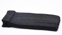 Logo Hi Temperature Crochet et boucle en tissu noir personnalisé pour supports muraux flexibles en stock Sangle à fermeture éclair pour câble de 300mm