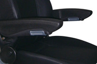 Siège conducteur TOPWELL ISRI1000 de style luxueux, non-suspendu, imperméable, pour camions légers et minibus, en tissu - Vente en gros