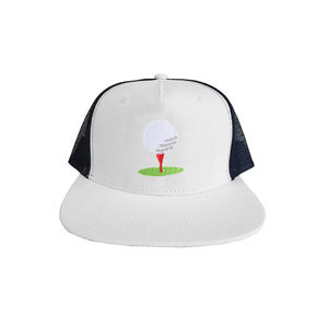 Flat Brim Teal Trucker Hats 5-Panel Custom Logo Sports Hat Snapback <b>Baseball</b> <b>Caps</b> Made in Vietnam - Product Image 1