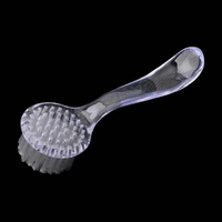 Brosses à poussière pour ongles souples à long manche, brosses à ongles, brosse de nettoyage pour maquillage et manucure, produits pour ongles en acrylique et gel UV