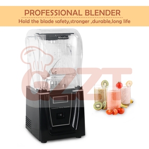 다기능 스무디 블렌더 자동 얼음 분쇄기 방음 커버 포함 1L 과일 믹서 - Product Image 6