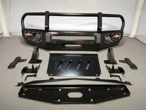 Kit de Parachoques Delantero de Acero Totalmente Nuevo con Aberturas para Gancho de Remolque para Pajero Sport Montero Segunda Generación 08-16 Pintura Negra Atornillable 1 Año - Product Image 2