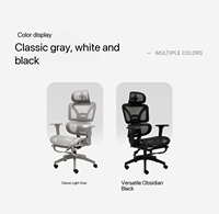 Chaise de bureau exécutive ergonomique moderne en maille, réglable en hauteur, pivotante, empilable |   Cadre en aluminium massif à usage commercial