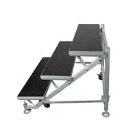 Scène de chœur en aluminium Échelle de scène portable Étanche Rehausseurs de chœur