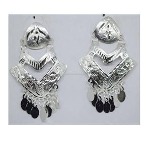 2025 Samoa americana verde 4 pares 20mm Vintage étnico boda chapado en oro para mujeres verano playa vestido joyería - Product Image 2