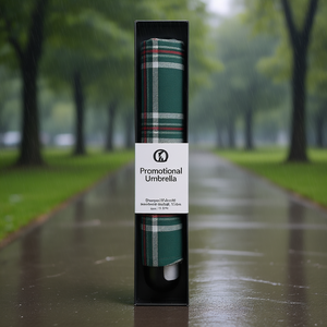 Ombrello promozionale pieghevole in poliestere, stile classico, apertura manuale, resistente all'acqua, per attività promozionali - Product Image 2