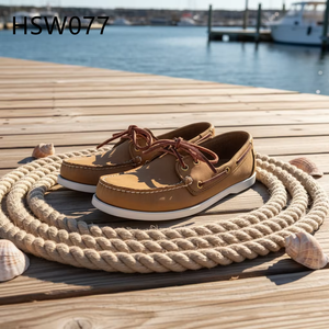 HY, Vacances à la mer, Chaussures mocassins en <span class=keywords><strong>cuir</strong></span> Crazy Horse de qualité supérieure, prix d'usine, élégantes et robustes, marron foncé, HSW079 - Product Image 6