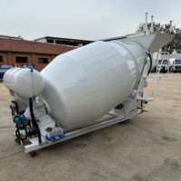 Bétonnière mobile, réservoir de transport de ciment multicolores pour travaux de construction