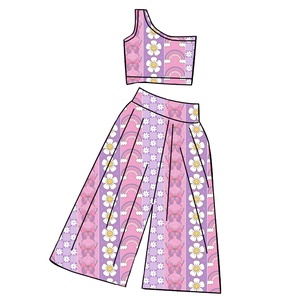 Ensemble gilet à bretelles ajustables et pantalon cloche pour tout-petits – Design uni mignon et confortable – Vêtements pour bébé en nylon/coton – Pull-over automne - Product Image 4