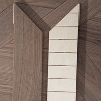 Parquet en bois d'ingénierie en chêne et eucalyptus de 15 mm avec installation par clic, surface lisse pour salons et villas