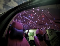 Luz Ambiental Interior Universal LED con Efecto de Cielo Estrellado con 750 Estrellas para Control por Aplicación, Color RGBW, Estilo de Lujo para Reposacabezas de Coche