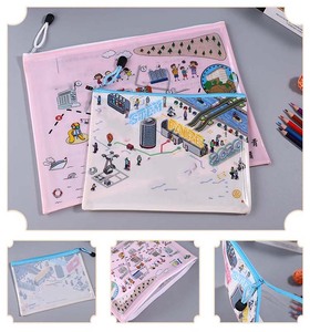 Busta Portadocumenti in Rete Morbida con Logo Personalizzato, Formato A4, Trasparente con Cerniera e Griglia - Product Image 3