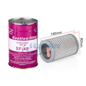 Cartouche filtrante d'aspiration domestique SF-48 140x90mm, élément plissé pour systèmes de réfrigération et de climatisation - Product Image 1