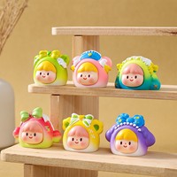 Pop Beans Muñeco de Grano de Plástico DIY, Colgante, Accesorios para Caja Sorpresa, Mini Adornos para Coche y Escritorio, Venta al por Mayor