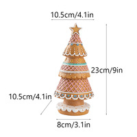 Nouvelle décoration de Noël en forme d'arbre en pain d'épices pour bureau, en résine, pour créer une ambiance festive pour la décoration de Noël à la maison