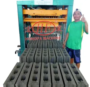 Đầu Tư Nhỏ Gạch Qt4-25 Gạch Máy Để Làm Tuff Paver Sàn Tường Rỗng Lego Lồng Vào Nhau Đất Sét Xi Măng Khối Bê Tông