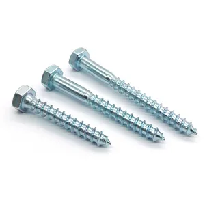 Self tapping drywall screw Hex Head Wood Lag wood Screw for metal and wood