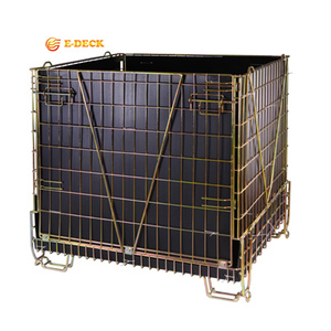 Gấp Thép mạ kẽm hàn nhà máy dây lưới <span class=keywords><strong>Pallet</strong></span> lắp ráp lồng cho kho - Product Image 1