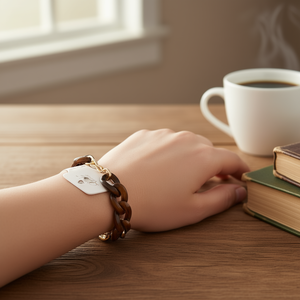 Linda <b>Cuff</b> <b>Bracelet</b> Gold Plated Metallic Unisex <b>Fashion</b> Jewelry for Men and Women - Product Image 2