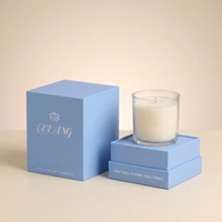 Boîte cadeau élégante de boutique avec logo personnalisé pour bougies parfumées, boîtes à thé, produits de soin haut de gamme