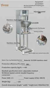 Machine à fabriquer des boulettes de poisson modèle FM-200, traitement des fruits de mer, moule antiadhésif, taille uniforme, MOQ 5 pièces pour utilisation <span class=keywords><strong>dans</strong></span> les restaurants de fruits de mer - Product Image 3
