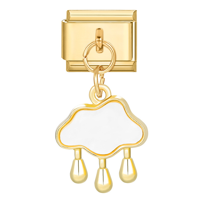 YWXH-51-Or nuage pendentif fond doré