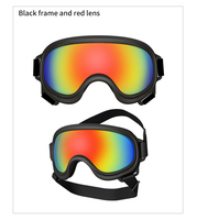 RTS Neujahrs-Hundepartybrille mit großem Rahmen, verstellbare Sonnenbrille mit einfarbigem Tiermuster für Halloween und Chinesisches Neujahr