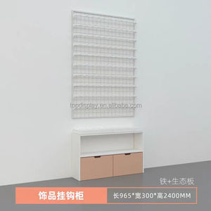 Hai Mặt Cửa Hàng Cửa Hàng Hiển Thị Kệ Với Móc Tóc Ban Nhạc Kệ Khăn Hiển Thị Có Thể Điều Chỉnh Cửa Hàng Bán Lẻ Kệ - Product Image 3