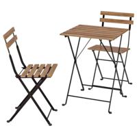Ensemble de table et chaises pliantes d'extérieur modernes et commerciales en métal pour hôtel, villa, salle à manger, patio, café, jardin