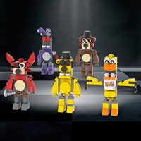 MOC1454 MOC FNAF Ensemble Ours de Minuit Figurines d'Action Anime Blocs de Construction Figurines Ensembles Briques Jouets 5 Nuits chez Freddy