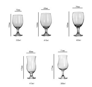 Logo personnalisé 11-15oz Verres à bière <span class=keywords><strong>Lambic</strong></span> tulipe à tige de style contemporain Verres à jus de fruit pour la fête au bar - Product Image 3