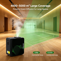 Diffuseur d'arômes intelligent en métal sur pied de 1000 ml, avec contrôle par application et minuterie, pour usage domestique, hôtelier et professionnel