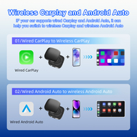 Adaptateur sans fil CarPlay Android Auto universel pour voiture, mini dongle électronique portable 3 en 1, accessoires de voiture