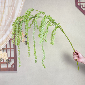 Usine de fleurs artificielles Meiyu Craft, plantes vertes artificielles de 30 cm à 100 cm, décoration de mariage et de maison, plantes en plastique à suspendre au mur - Product Image 5