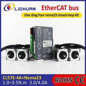 DC24V ~ 50V3/4A 1000PPR 1/1.5/2/2.2/3/3.5N.m 4-Axis StepperMotor Controller Kit 2Phase Nema23 ClosedLoop Stepper MotorDrivers Kit - Product Image 2