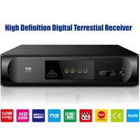 Nueva Tendencia En Stock Receptor de TV Digital Terrestre DVBT2/C Decodificador FTA Sintonizador de TV de 10 bits Decodificador Set Top Box TDT DVB-T2