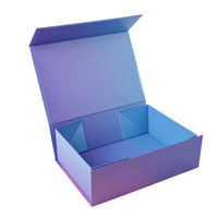 Boîte d'emballage magnétique en carton rigide personnalisée avec logo imprimé recyclable, boîte cadeau en papier