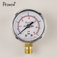 Industrial Measurement Meter 0-10 bar 1.6bar 25bar 250bar 400bar Gas Air Pressure Gauges for Regulator