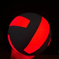 Balle de volley-ball de plage en caoutchouc avec logo personnalisé lumineux LED lueur dans l'obscurité pour jouer au volley-ball en caoutchouc naturel