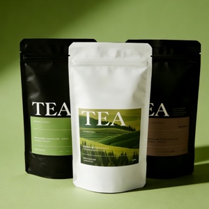 Custom Printing Eco-Friendly Doypack Stand up Pouches Food Grade Resealable 500g 1000g 1kg Tea Package Tea Bags with Zipper - Product Image 1