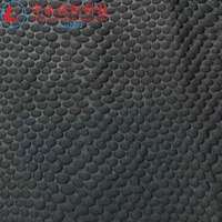 Tejido de punto elástico 3D gofrado de 260GSM de poliéster y elastano teñido al por mayor para sofás, almohadas, camas para mascotas, etc.