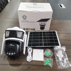 Cámara de red V380pro de 8MP con energía solar, 4G, almacenamiento en la nube e intercomunicador de voz para monitoreo de seguridad en exteriores - Product Image 1