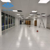 Panneau de plancher surélevé antistatique en acier haute résistance recouvert de HPL, design moderne pour les espaces commerciaux et hospitaliers - Projet complet