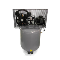 Compresseur d'air à double piston BISON type V avec poulie de courroie 3hp 5hp 50l 50 Litres