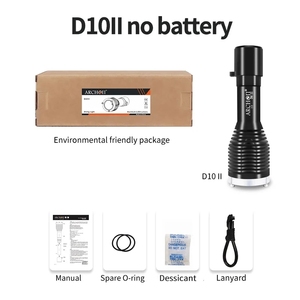 Lampe de plongée USB-C rechargeable 2000LM 100m lampe de poche étanche 6500K avec batterie 21700 Li pour le sauvetage en plongée sous-marine - Product Image 5