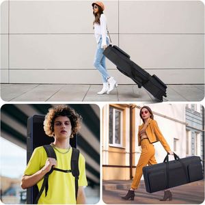 Sac de transport professionnel pour clavier 61 touches, rembourré 30 mm, pour orgue électronique, étui souple double, certifié BSCI - Product Image 2