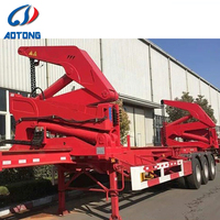 Camion semi-remorque porte-conteneurs autochargeur de 40 pieds, 37 tonnes, 20 pieds, 40 pieds, chargeur latéral de conteneurs, chargeur latéral, élévateur à vendre
