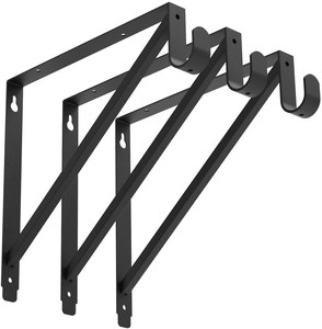 Staffa di supporto per asta per mensola per tenda regolabile per <span class=keywords><strong>armadio</strong></span> resistente - Product Image 5